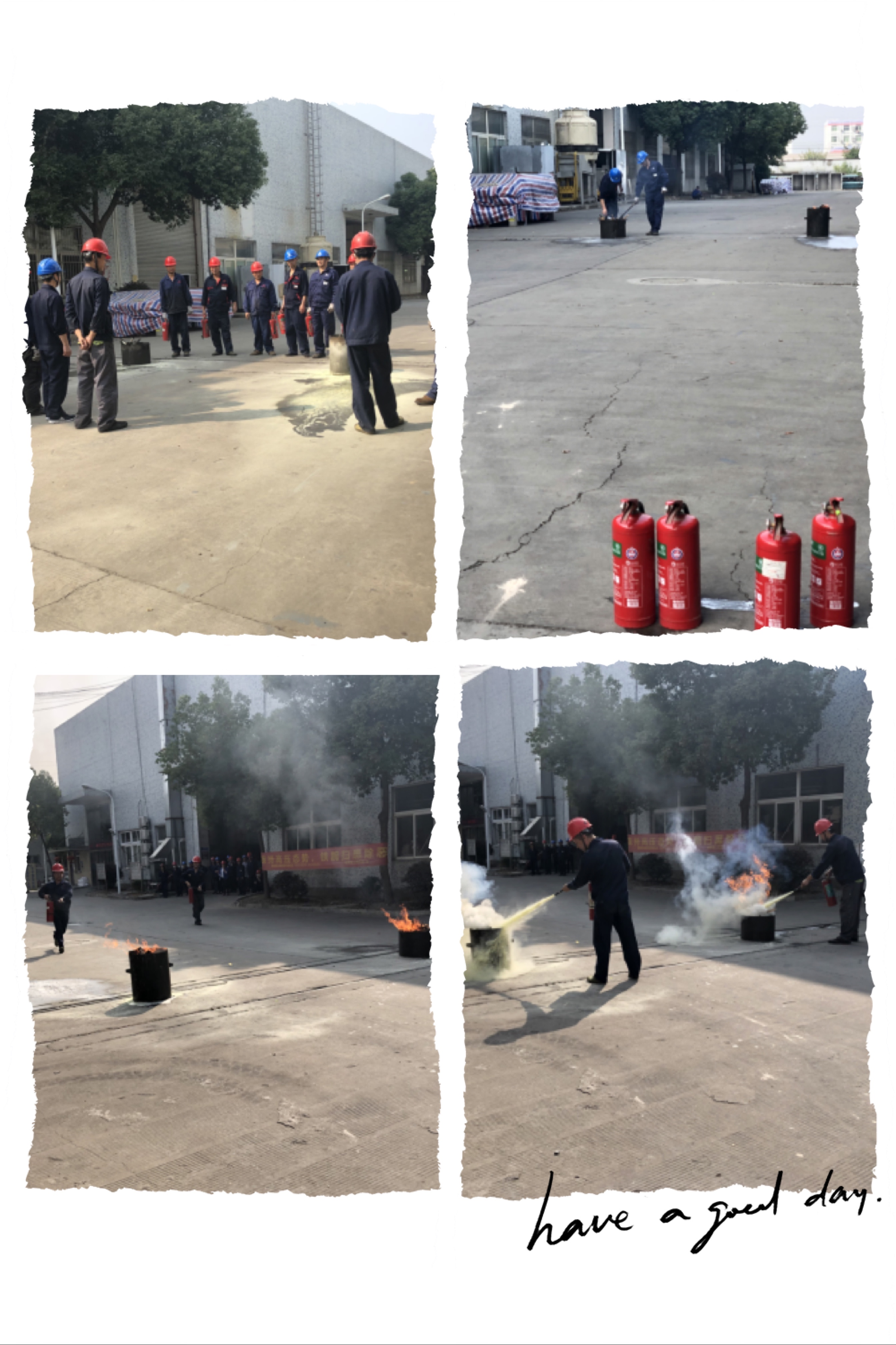 彩名堂过滤机职工get“消防”新技能