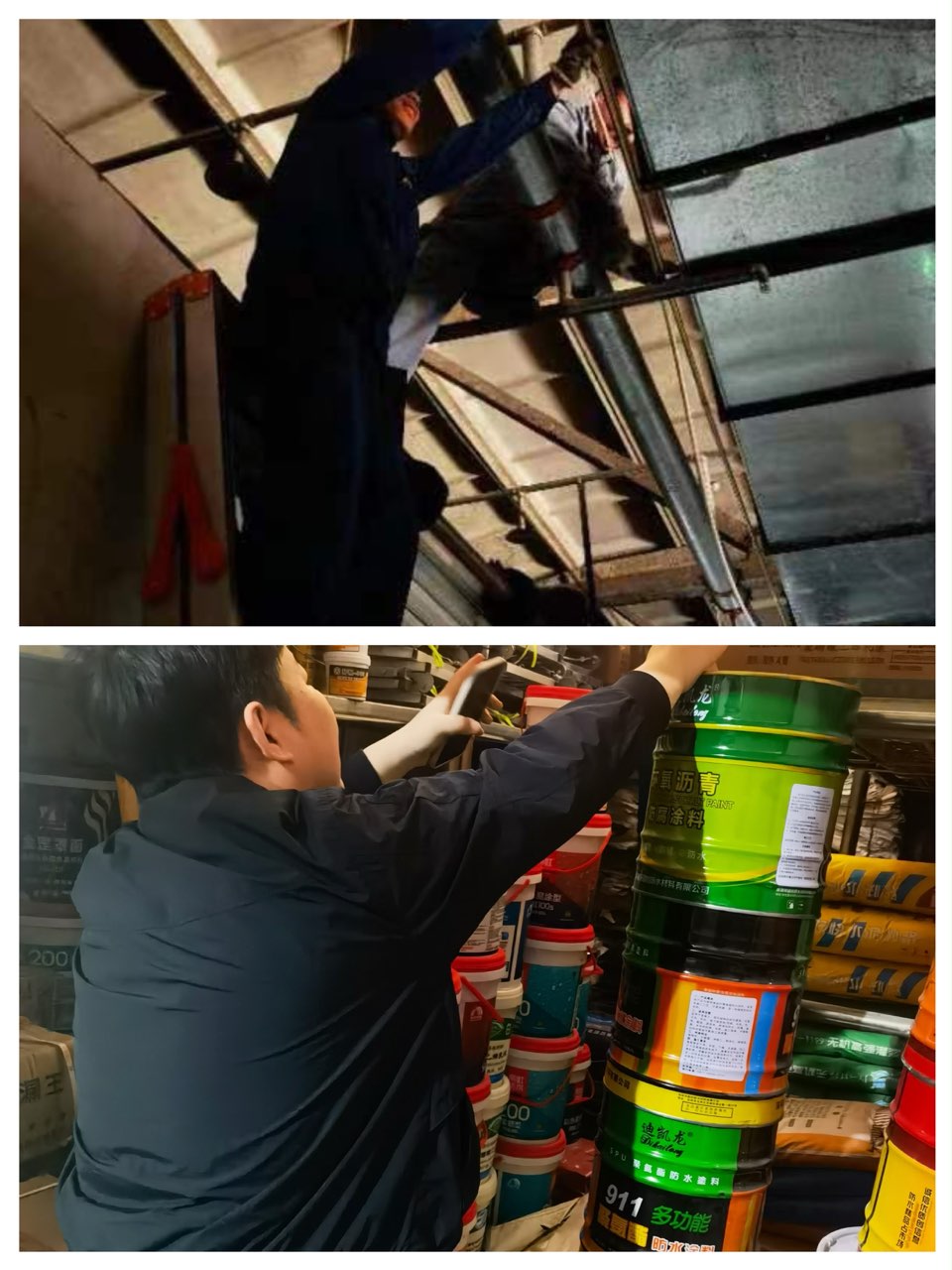 彩名堂市场节前仓库安全检查进行时