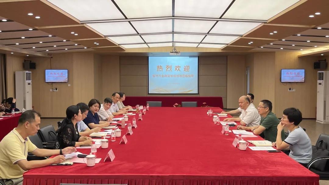 省金融监管局副局长潘广恩一行莅临彩名堂小贷开展“三服务”走访调研活动